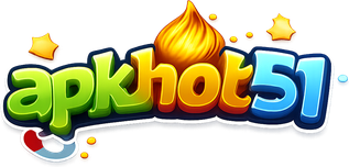 Logo apkhot51 merah untuk hiburan dewasa